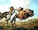 Buffalo Hunt Native American Indian Art Poster Print - 20 X 16