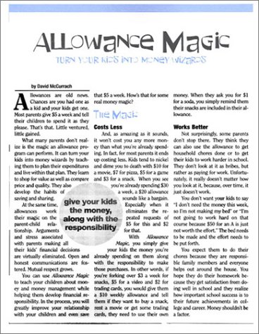Allowance Magic: Turn Your Kids Into Money Wizards