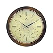 Indoor/Outdoor Weather Clock - Rust