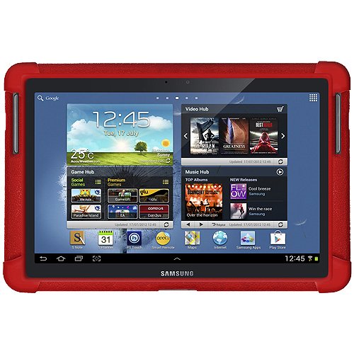 Amzer AMZ94665 Soft Silicone Jelly Skin Fit Case Cover for 10.1-Inch Samsung Galaxy Note GT-N8000/GT-N8013 - 1 Pack - Retail Packaging - Red
Amzer AMZ94665 Soft Silicone Jelly Skin Fit Case Cover for 10.1-Inch Samsung Galaxy Note GT-N8000/GT-N8013 - 1 Pack - Retail Packaging - Red