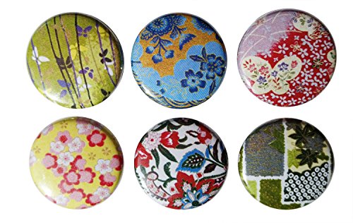 Chiyogami Fridge Magnets - Set of 6 Handmade Fridge Magnets That Will Brighten Up Any Fridge