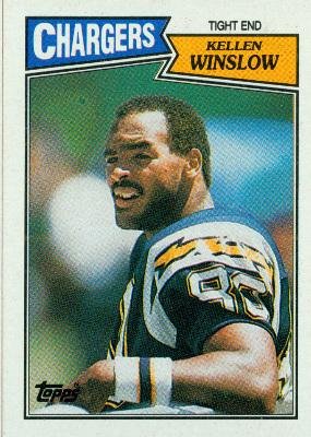 1987 Topps #343 Kellen Winslow - San Diego Chargers (Football Cards)