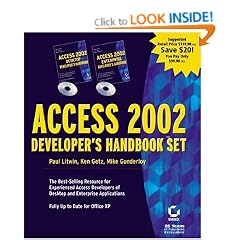 Access 2002 Developer's Handbook Set