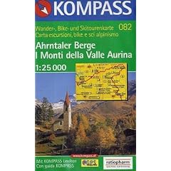 Carte touristique : Ahrntaler Berge - Monti Aurina