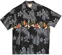 Hawaiian Shirt- Hula Girl (Wahine) Chest Band Men's Hawaiian Aloha Shirt