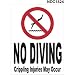 NO DIVING CRIPPLING INJURIES MAY OCCUR SIGN