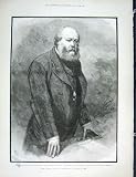 Lord Salisbury Bright House Lords Antique Print 1889