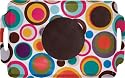 Lappers 40100309 Lapper Tray in Circles Pattern with Chocolate Colored Mats