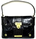 Juicy Couture Small Black Calfskin Leather Shoulder Bag