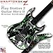 Abstract 02 Green Skin by WraptorSkinz TM fits PS2 Guitar Hero II ( 2 ) Kramer Guitar Controllers (GUITAR NOT INCLUDED)