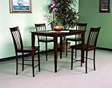 Shiloh 5-piece Counter Height Table Set By Crown Mark Furniture