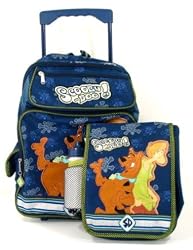 Scooby Doo Large Rolling Backpack and Lunch Tote Set - Scooby Doo and Shaggy Too!