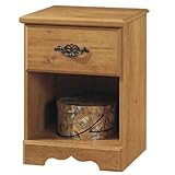 Prairie Collection Night Stand in Country Pine Finish By South Shore Furnit ....