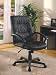 Black Plush Seating Adjustable Home Office Chair with Gas Lift