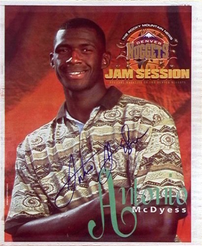Antonio McDyess Autographed Denver Nuggets Newspaper