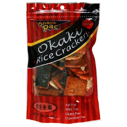 Okaki Rice Crackers, Okaki Rice Crackers, 5.3-Ounce Bags (Pack of 12)
