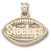 Pittsburgh Steelers NFL Pierced Football Pendant (Gold Plate)