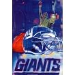 New York Giants helmet poster NY skyline NFL rare - 11x17