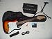 SUNBURST FULL SIZE ST ELECTRIC GUITAR PACKAGE PACK KIT - INCLUDES - BAG,STARP,AMP,STAND,PICKS,TUNER,