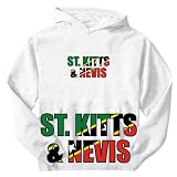 Sweatshirt White  Flag St. Kitts & Nevis  Country