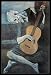 Pablo Picasso Old Guitarist Art Framed Poster Print - 24" X 36"