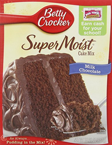 Betty Crocker Supermoist Cake Mix, Milk Chocolate, 15.25 Oz