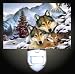 Wolf Cuddles Decorative Night Light