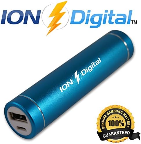 *SUPER SALE* Power Bank - Premium Ultra-Compact Portable Charger (ION Digital 2nd Gen.) - Lipstick-Sized External 3000 mAh Battery Power Bank - **FREE** Adapters for most phones Included - Rechargeable Battery Backup, USB Battery Charger for iPhone 5S, 5C, 5, 4S, 4, iPad, Samsung Galaxy S5, S4, S3, Note, Nexus, HTC One, MOTO, Nokia Lumina, Android, Blackberry and most other smartphones and devices. Portable cell phone battery charger, charging cable and adapters for iPhone 5, iPhone 4/4S and Android. (Sky Blue)