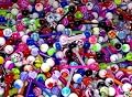 10 Assorted UV Flexible Barbell Tongue Rings 14 Gauge