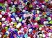 10 Assorted UV Flexible Barbell Tongue Rings 14 Gauge
