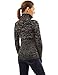 PattyBoutik Women's Mock Neck Marled Zip Up Cardigan