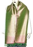 Handmade Silk Stole Scarfs Jacquard Pattern Rectangular 72 x 22