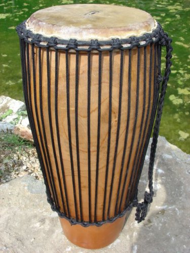 Bass Conga Fat Body 15-16 Rope Tuned - one piece wood30 Tall