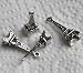 Beading Station 10-Piece Eiffel Tower Pendant Charms for Jewelry Making, 23mm-S, Antique Silver
