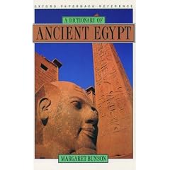 A Dictionary of Ancient Egypt (Oxford paperback reference)