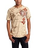 51A3C8fvojL. SL160  Xtreme Couture Mens Israch Short Sleeve Tee, Sand, XX Large