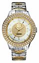 Marc Ecko E17533G2 Gents Basic three hand analogue movement Polished Two Tone case & bracelet Iced on dial, bezel & first links of bracelet