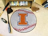 Illinois Fighting Illini Baseball Rug Mat