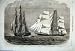 1860 Slaver Ship Sunny South Emanuela H.M.S Brisk Flag