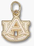 Auburn Tigers 3/8 AU Lapel Pin - 10KT Gold Jewelry