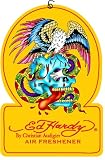 Ed Hardy Merchandise - Blue Crazy Skull Car Air Freshener - Mango Scent