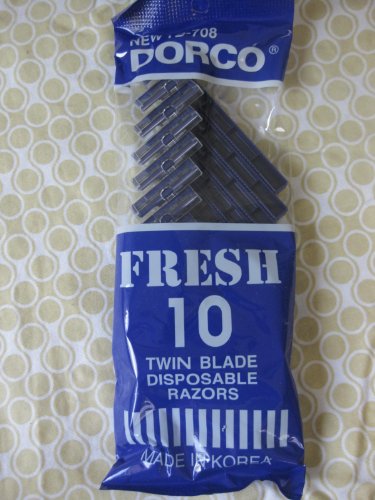 3pks 30 pieces Dorco Fresh Twin Blade Disposable Razors
