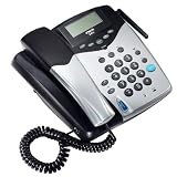 VTech 2498 2.4 GHz Analog Cordless Phone with Corded Base and Caller ID (Silver and Black)