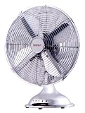 Igenix 12" Retro Chrome Table Fan DF1250
