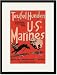 Black Framed/Matted Print 17x23, Teufel Hunden: German Nickname for U.S. Marines