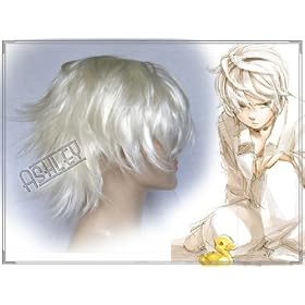 Cosplayland C185 - Death Note NEAR Carnival White Layered Short Hair Wig