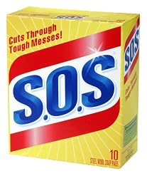 S.O.S. Steel Wool Soap Pads, 10-count Boxes (Pack of 12)