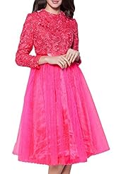 Tea Length Lace Jeweled Long Sleeves Evening Dress/Party Dress/Wedding Dress 