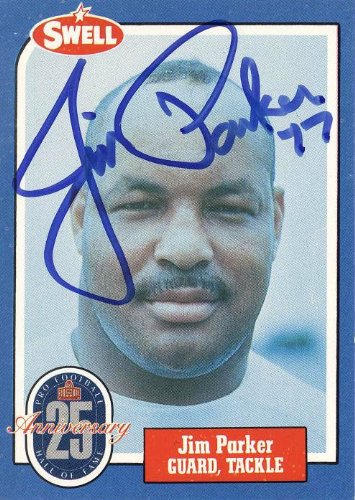 Jim Parker Autographed 1988 Swell Hall of Fame Football Card #98 - Baltimore Colts