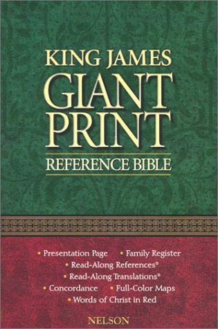 Giant Print Reference Bible (KJV, Black Leatherflex) under Large Print in The Books Store